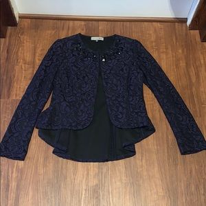 Purple Lace & Stones Blazer